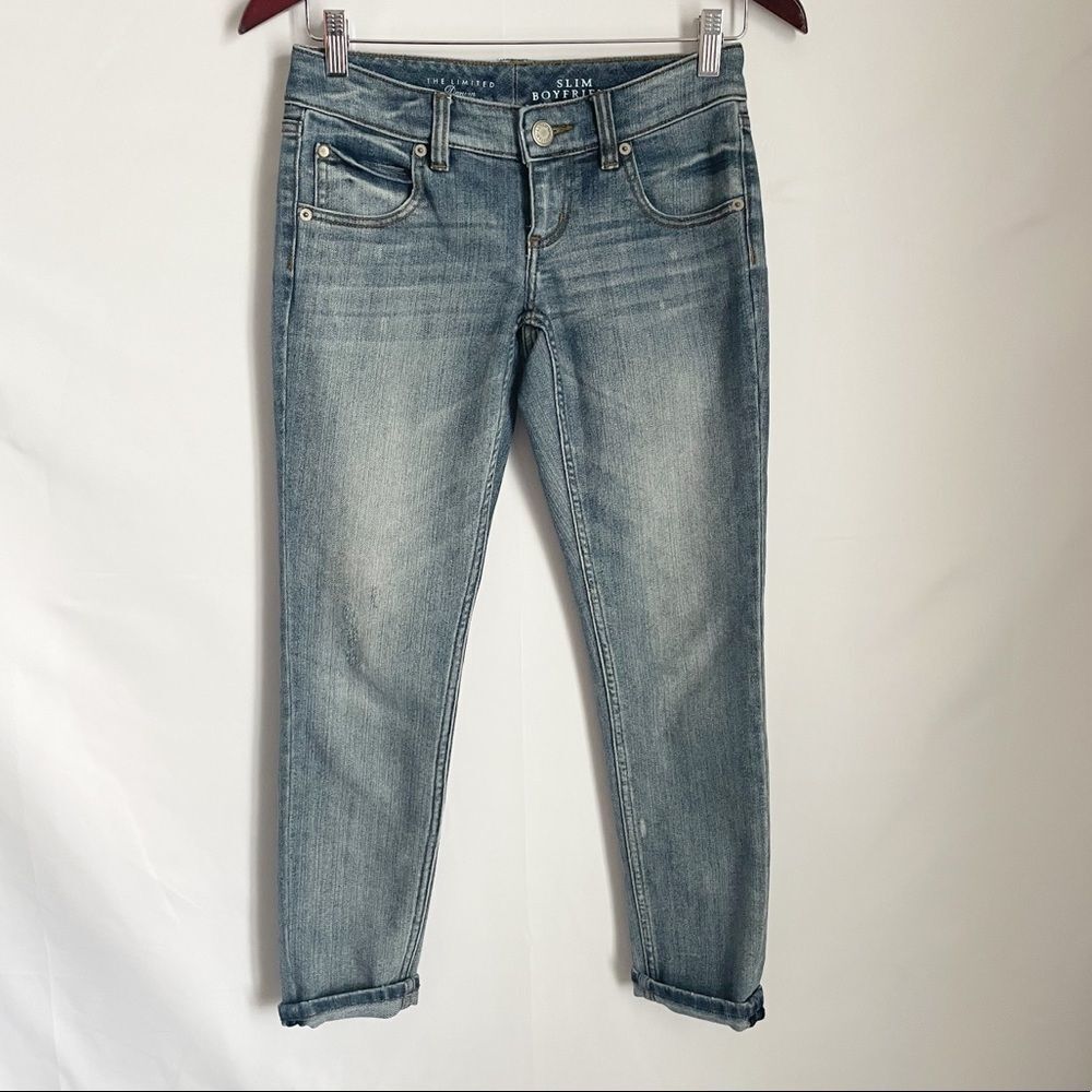 The Limited Slim Boyfriend Cropped Jeans Size 00